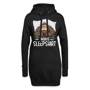 Bigfoot Favorite Sleepshirt - Hoodie-Kleid - Schwarz - Vorne