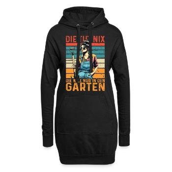 Garten Geschenk Gärtnerin Geburtstag Geschenk - Hoodie-Kleid - Schwarz - Vorne