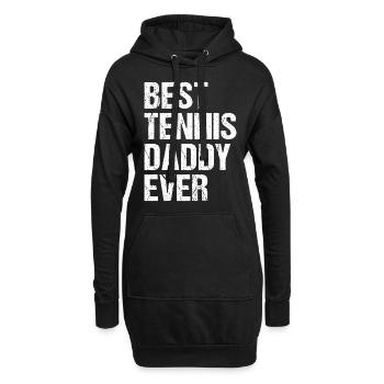 Best Tennis Daddy Ever - Tennis Daddy - Hoodie-Kleid - Schwarz - Vorne
