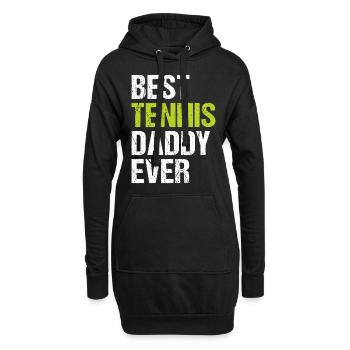 Best Tennis Daddy Ever - Tennis Daddy Tennis Playe - Hoodie-Kleid - Schwarz - Vorne