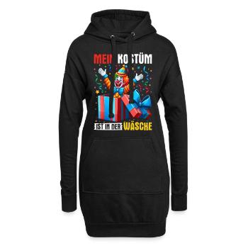 Mein Kostüm ist in der Wäsche - Hoodie-Kleid - Schwarz - Vorne