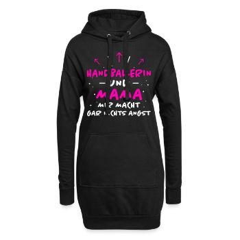 Handballerin Spruch Lustiges Handballerin Geschenk - Hoodie-Kleid - Schwarz - Vorne