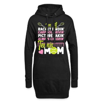 Funny Tennis Player Racket Mom I'm - Hoodie-Kleid - Schwarz - Vorne