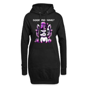 Good Morning - Hoodie-Kleid - Schwarz - Vorne