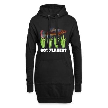 Killifisch Quarium Fische - Hoodie-Kleid - Schwarz - Vorne