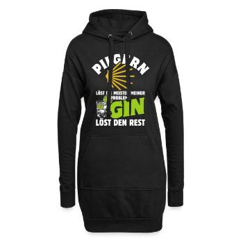 Pilgern löst die meisten meiner Probleme - Gin - Hoodie-Kleid - Schwarz - Vorne