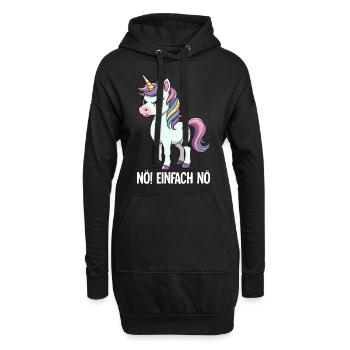 Non, tout simplement non - Sweat-shirt à capuche long Femme - noir - Devant