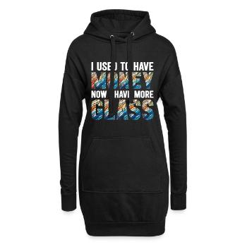 Vitrail artiste Vitrail Art - Sweat-shirt à capuche long Femme - noir - Devant