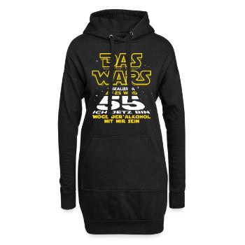 Das Wars, 55 ich jetzt bin. Geburtstag Geschenk - Hoodie-Kleid - Schwarz - Vorne