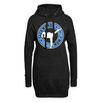 Taekwondo Mom Taekwondo Fighter Taekwondo - Hoodie-Kleid - Schwarz - Vorne