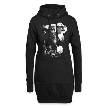 OnePleasure zombie in the cemetery at his grave - Hoodie Dress - black - Front