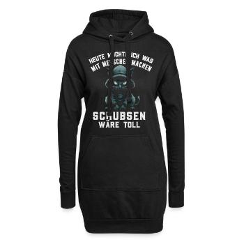 Chat, Ironie, Drôle, Travail, Drôle, Sarcasme, Antisocial - Sweat-shirt à capuche long Femme - noir - Devant