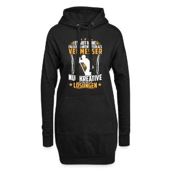 Géomètre mauvaise réponse Landverladung - Sweat-shirt à capuche long Femme - noir - Devant