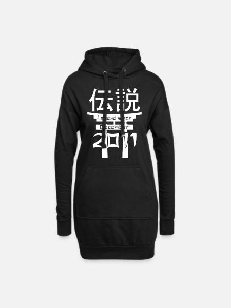 Legend since December 2011 Birthday Gift - Hoodie Dress - black