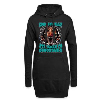 Paleontology Emotionally Attached Fossil Collector - Hoodie Dress - black - Front