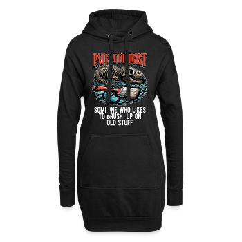 Paleontologist Someone Who Likes Fossil Hunting - Hoodie-Kleid - Schwarz - Vorne