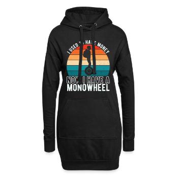EUC Monowheel - Hoodie-Kleid - Schwarz - Vorne