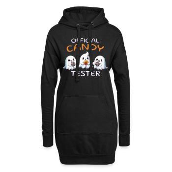 Official Candy Tester - Hoodie-Kleid - Schwarz - Vorne