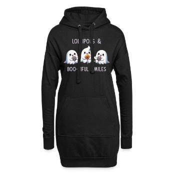 Sucette et sourires Bootiful - Sweat-shirt à capuche long Femme - noir - Devant