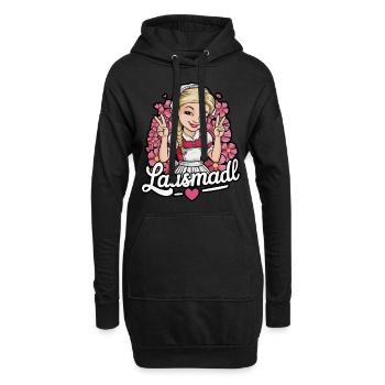 Lausmadl Tracht Dirndl Ersatz - Hoodie-Kleid - Schwarz - Vorne