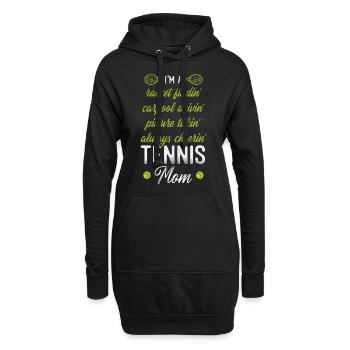 Funny Tennis Player Racket Mom I'm - Hoodie-Kleid - Schwarz - Vorne