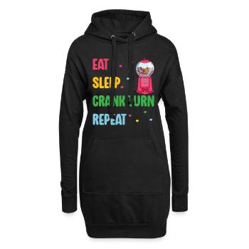 Machine à chewing-gum Machine à chewing-gum - Sweat-shirt à capuche long Femme - noir - Devant