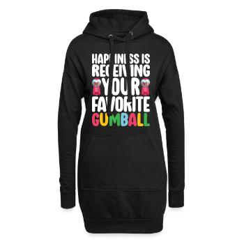 Gumball Machine Kaugummiautomat - Hoodie-Kleid - Schwarz - Vorne
