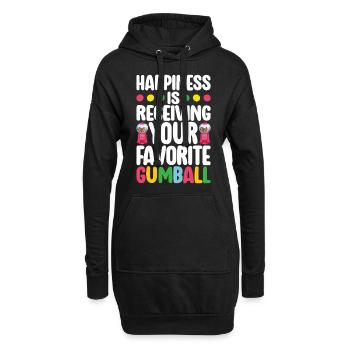 Machine à chewing-gum Machine à chewing-gum - Sweat-shirt à capuche long Femme - noir - Devant