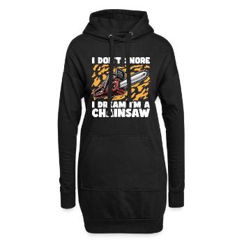 Arboriculteur Je ne ronfle pas Je rêve Je suis un chirurgien arboricole - Sweat-shirt à capuche long Femme - noir - Devant