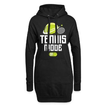 Drôle de joueur de tennis Raquette Tennis - Sweat-shirt à capuche long Femme - noir - Devant