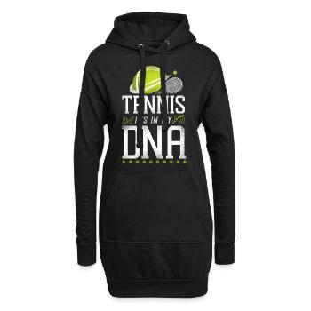 Drôle de joueur de tennis Raquette Tennis - Sweat-shirt à capuche long Femme - noir - Devant