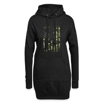 Baseball Sport Baseballspieler Pitcher Catcher USA - Hoodie-Kleid - Schwarz - Vorne