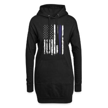 Baseball Sport Baseballspieler Pitcher Catcher USA - Hoodie-Kleid - Schwarz - Vorne