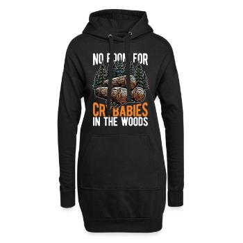 Logging No Room For Crybabies In The Arborist - Hoodie-Kleid - Schwarz - Vorne