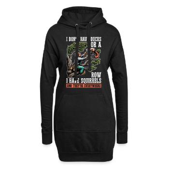 Logging I Don't Have Ducks Or A Row Tree Climber - Hoodie-Kleid - Schwarz - Vorne