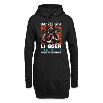 Logging I'm Not Just A Logger I'm A Tree Surgeon - Hoodie-Kleid - Schwarz - Vorne