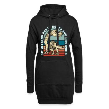 Fossil Hunter My Weekend Dusty Boots Geologist - Hoodie-Kleid - Schwarz - Vorne