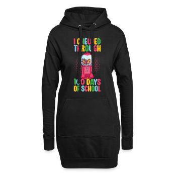 Machine à boules de gomme - Sweat-shirt à capuche long Femme - noir - Devant