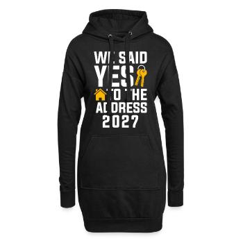 Nous avons dit à l’adresse 2027 - Sweat-shirt à capuche long Femme - noir - Devant