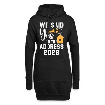 Nous avons dit à l’adresse 2026 - Sweat-shirt à capuche long Femme - noir - Devant