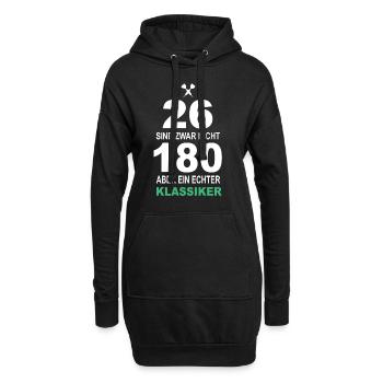 Dart Geschenk Dartboard Dartspieler Bullseye - Hoodie-Kleid - Schwarz - Vorne