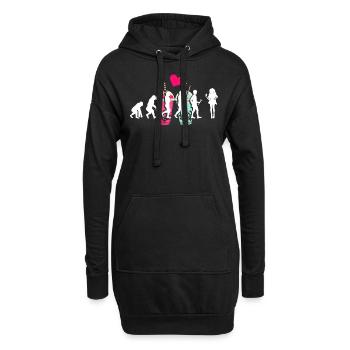 Bubble Tea Boba BubbleTea Kawaii Japan Tea Kpop - Hoodie-Kleid - Schwarz - Vorne