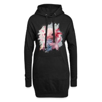 Thé à bulles Boba BubbleTea Kawaii Japan Tea Kpop - Sweat-shirt à capuche long Femme - noir - Devant