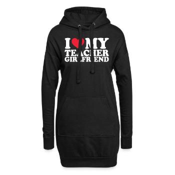 Petite amie Petite amie Relation Couple Amour Couple - Sweat-shirt à capuche long Femme - noir - Devant