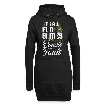 Funny Tennis Player Racket It's - Hoodie-Kleid - Schwarz - Vorne