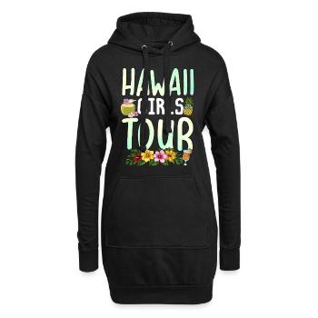 Hawaii Girls Tour - Hoodie-Kleid - Schwarz - Vorne