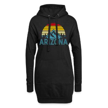 Arizona State Sedona Phoenix Grand Canyon AZ - Hoodie-Kleid - Schwarz - Vorne