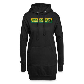 Jamaïque Jamaïque Rasta Raggea Drapeau Rastafari - Sweat-shirt à capuche long Femme - noir - Devant