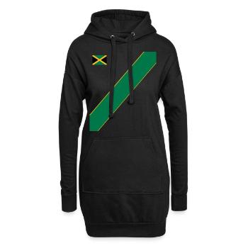 Jamaïque Jamaïque Rasta Raggea Drapeau Rastafari - Sweat-shirt à capuche long Femme - noir - Devant