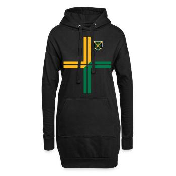 Jamaica Jamaika Rasta Raggea Rastafari Flagge - Hoodie-Kleid - Schwarz - Vorne